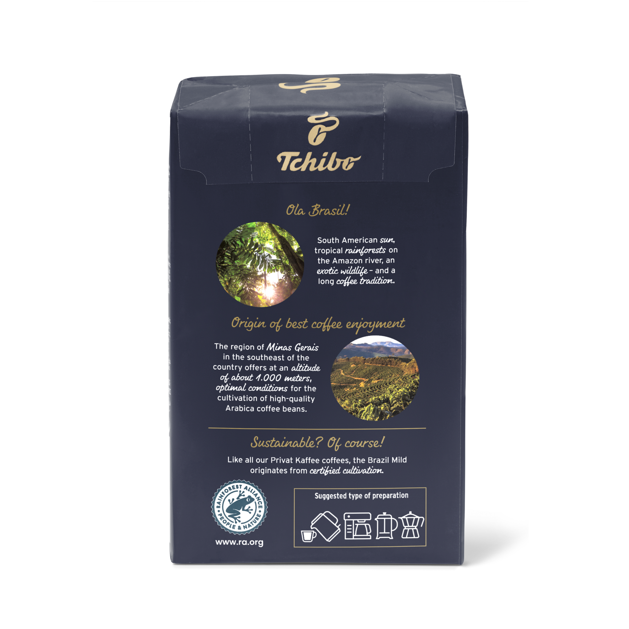 Privat Kaffee Brazil Mild Ground Coffee 8.8oz