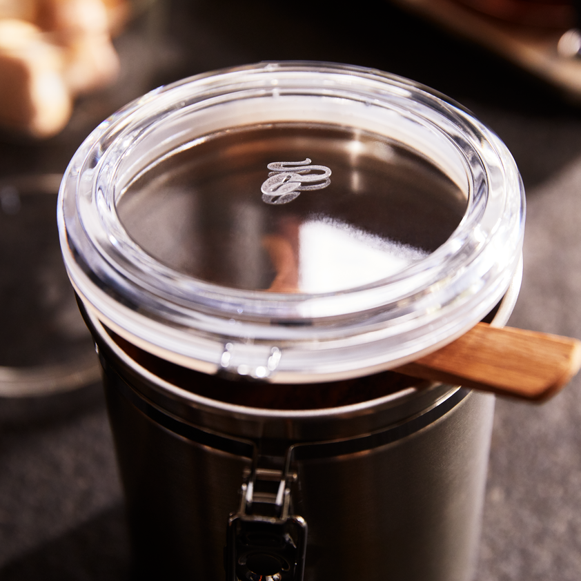 Coffee Canister, Airtight Stainless Steel Coffee Kitchen Food