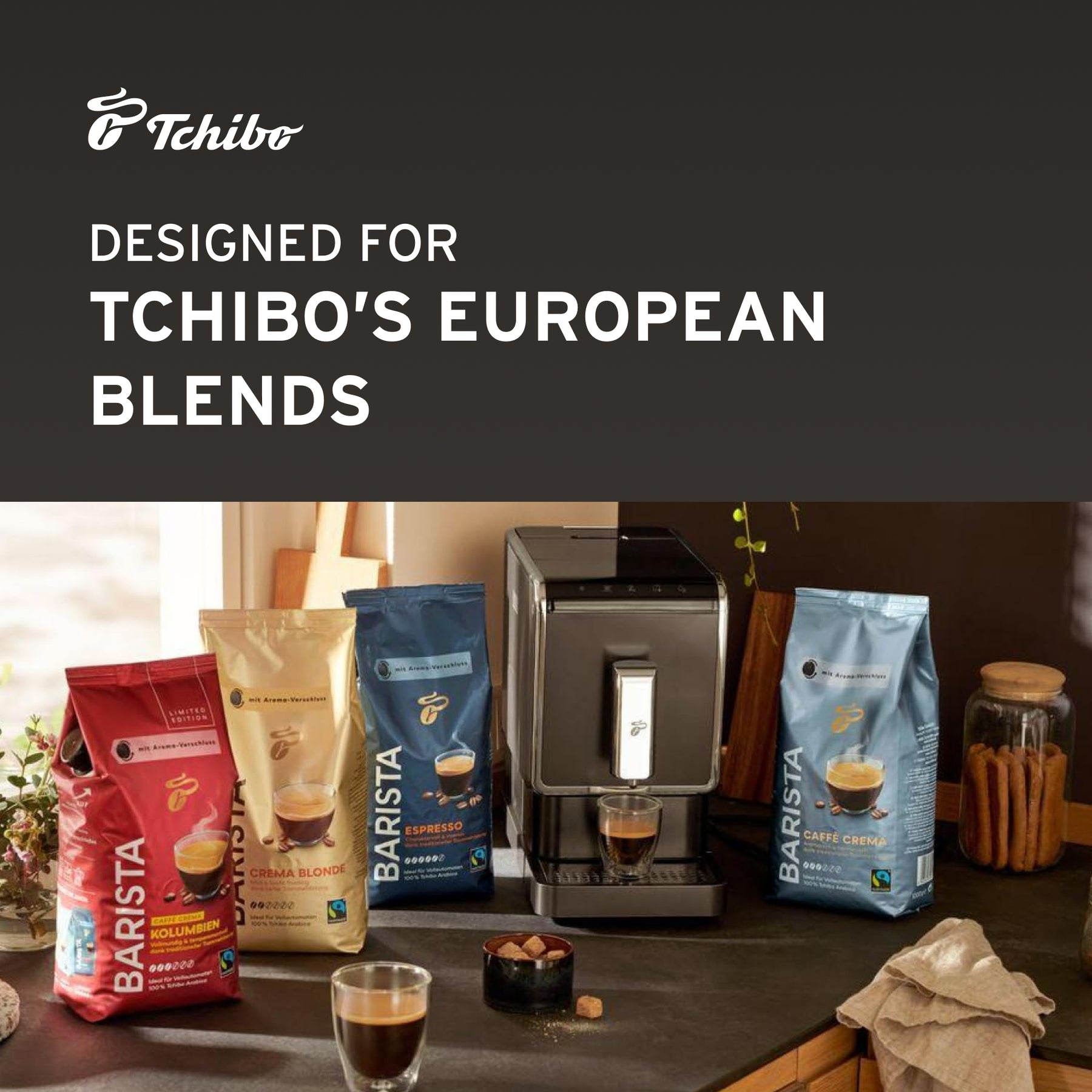 The Tchibo - Coffee & Espresso Machine - Automatic with Grinder