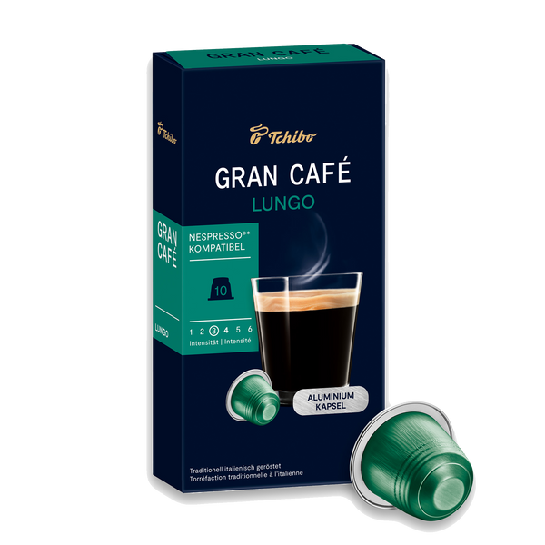 Gran Café Lungo - Lungo with balanced intense character and unique