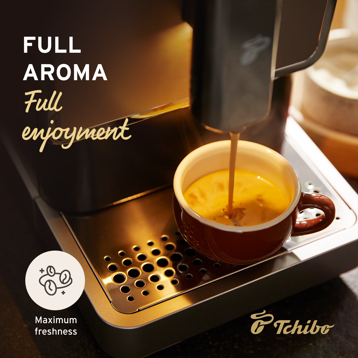 The Tchibo - Coffee & Espresso Machine - Automatic with Grinder