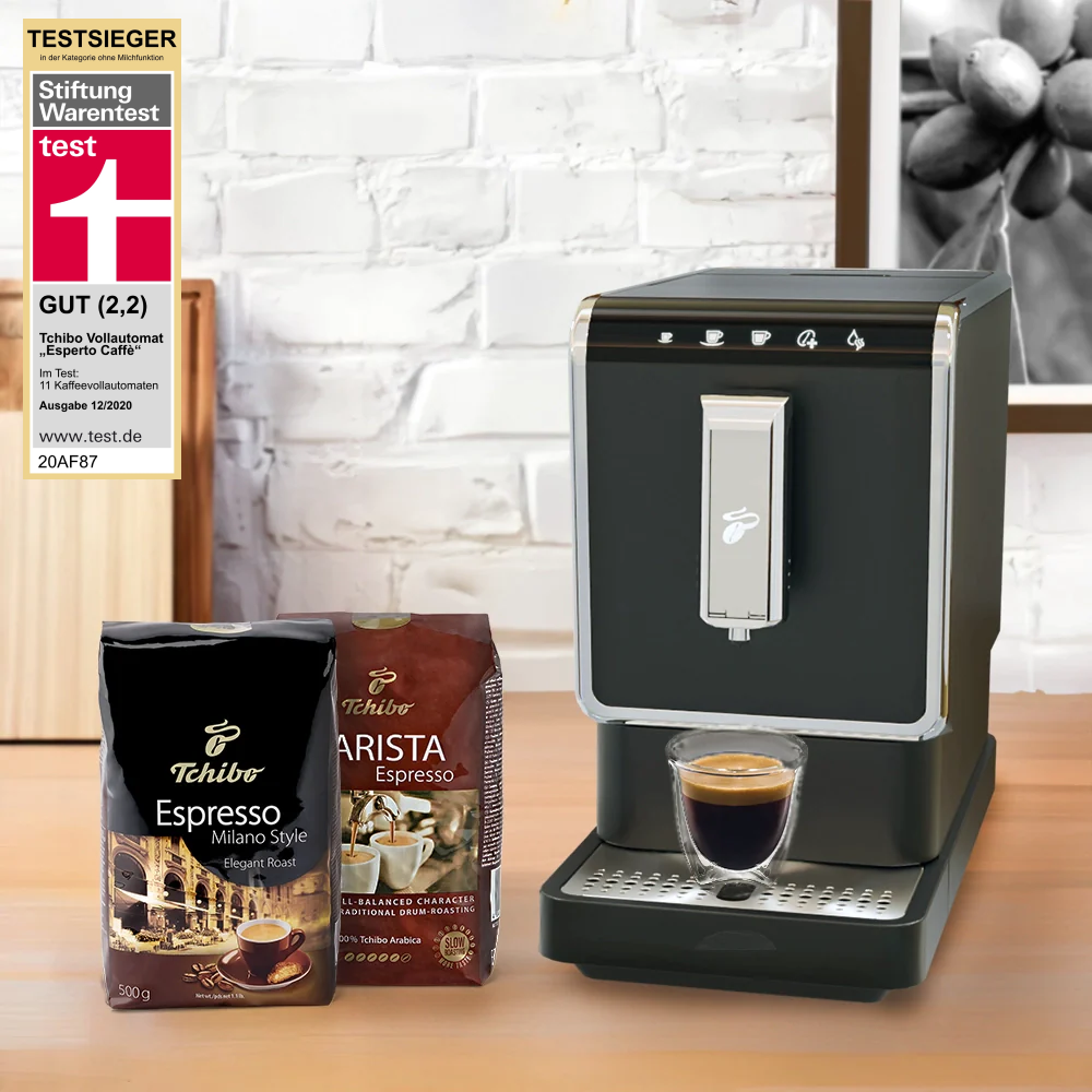 The Tchibo - Coffee & Espresso Machine - Automatic With Grinder